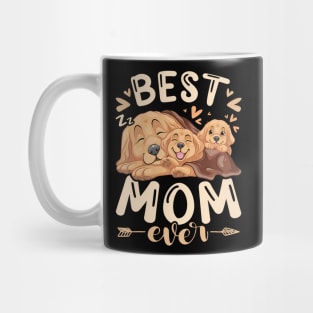 Best Mom Ever Golden Retriever Mother  Puppies Mothers Day Mug